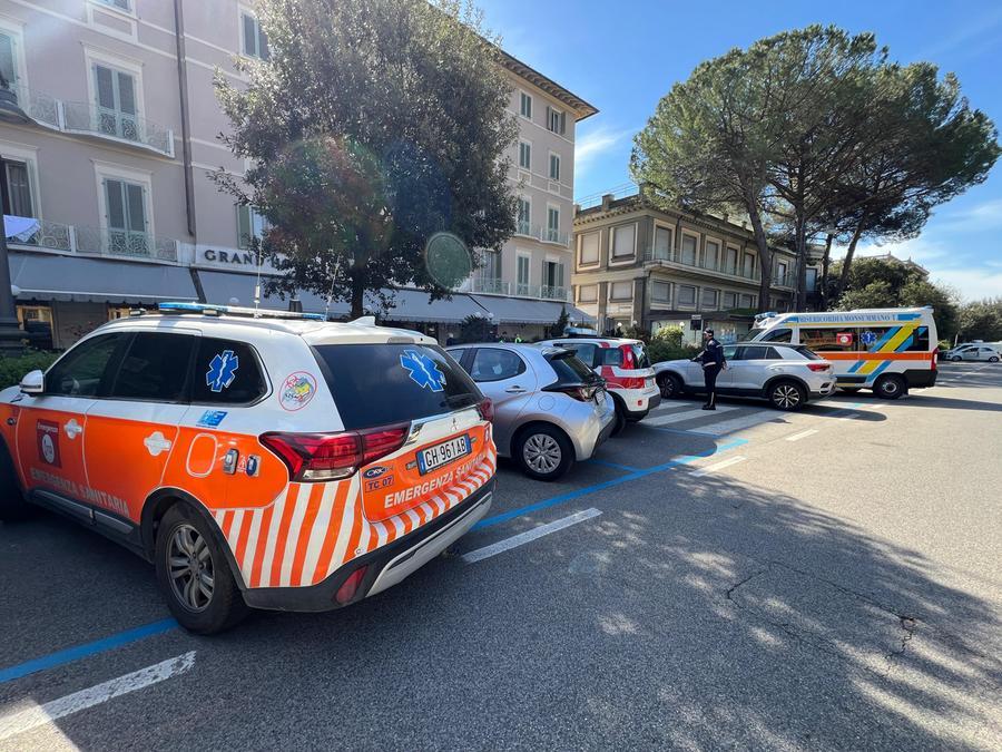 
	L'intervento all'albergo di viale Verdi (foto Paolo Nucci)

