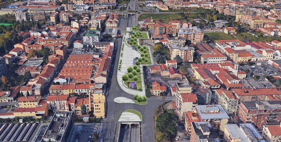 
	Il rendering del progetto per il sottopasso del Soccorso

