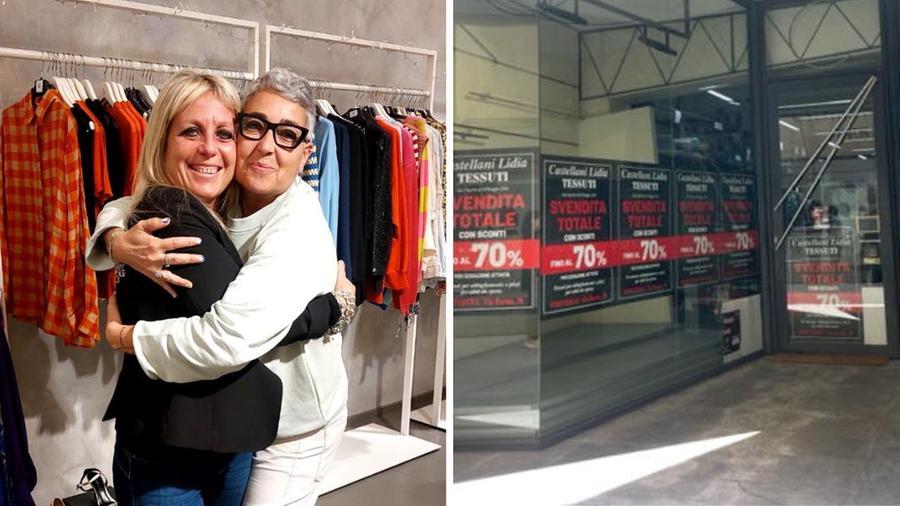 
	Marusca Ciardelli e Samanta Bagnoli (a destra), di lato la vetrina di Castellani

