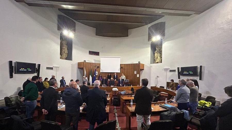 Una recente immagine del consiglio comunale di Oristano
