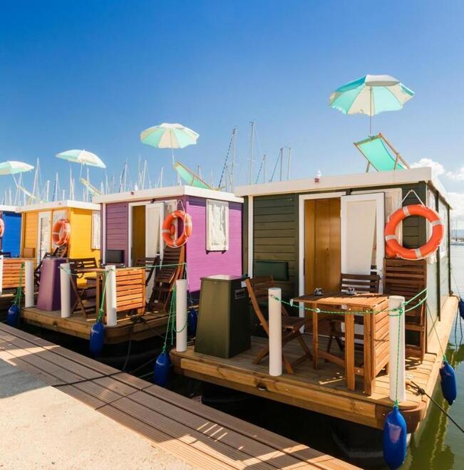 Le casette galleggianti (foto Mario Rosas)