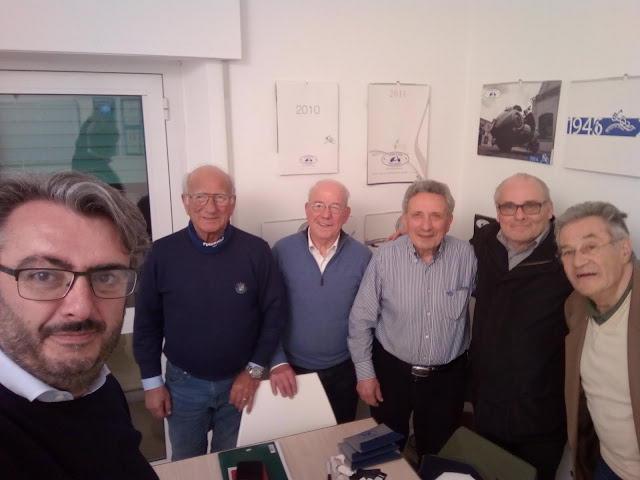 Da sinistra a destra Eugenio Leone, Gianfranco Gemmi, Bruno Spragia, Ilo Lorenzetti (morto alcuni anni fa), Moreno Bertini, Mauro Bellatreccia