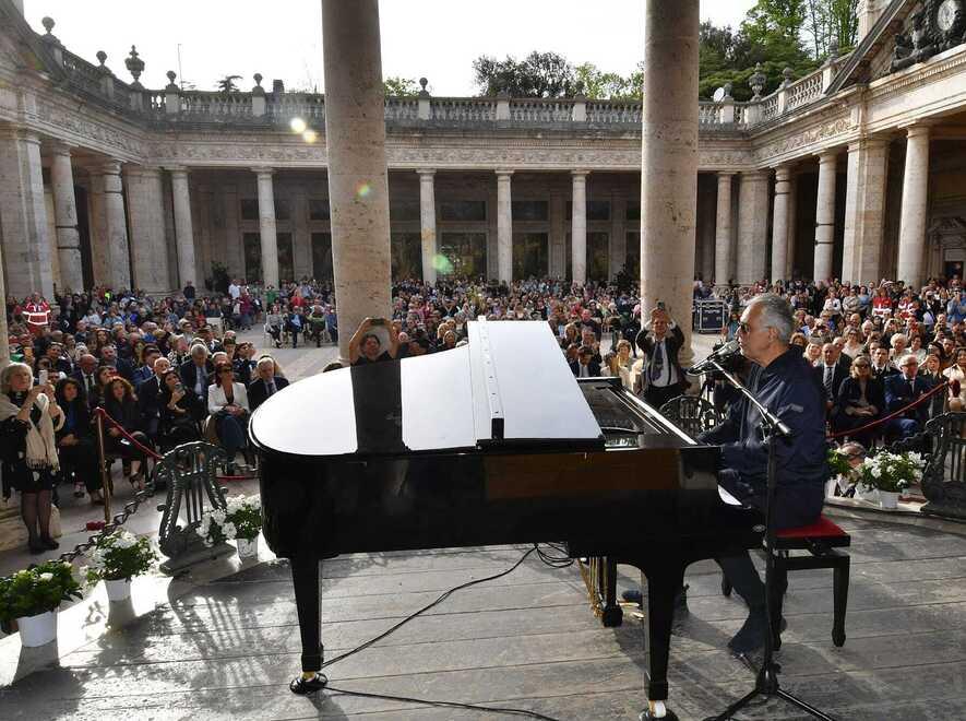 Andrea Bocelli quando fu ospite della rassegna