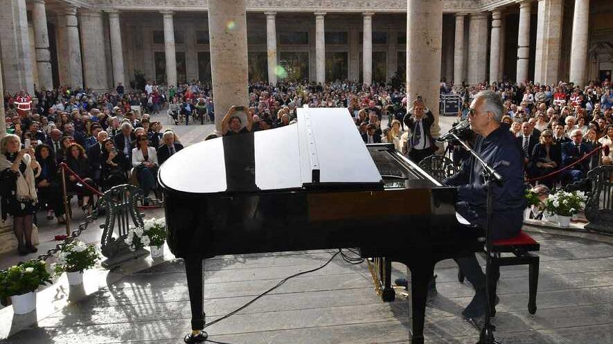 Andrea Bocelli quando fu ospite della rassegna
