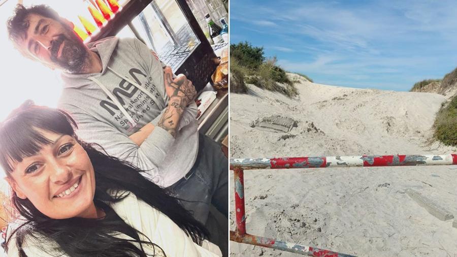 
	Fabio Mento e Monica Cefariello i baristi del Punto Azzurro&nbsp;di Vada e l&rsquo;ingresso delle Spiagge Bianche al Galafone

