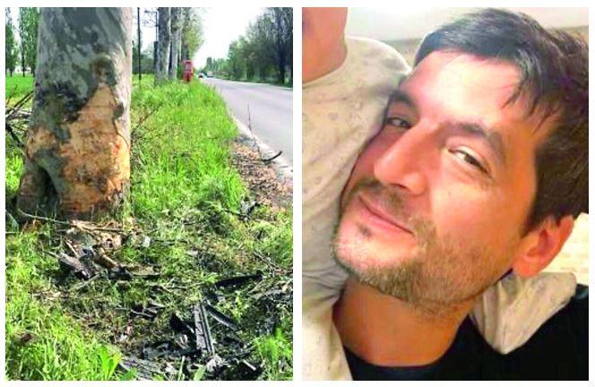 Muore contro un platano a 39 anni