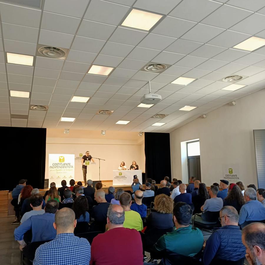 
	Un momento dell'assemblea di Bauladu&nbsp;


