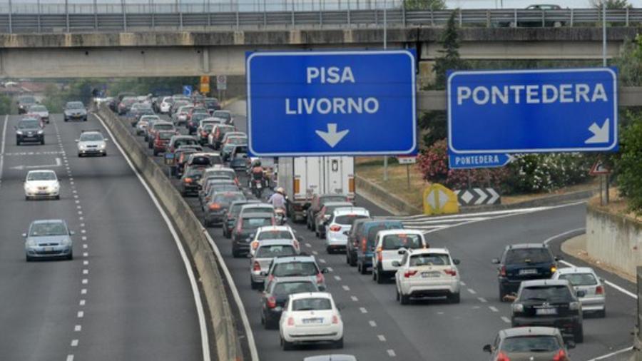 
	Traffico in Fi-Pi-Li (Foto d'archivio)

