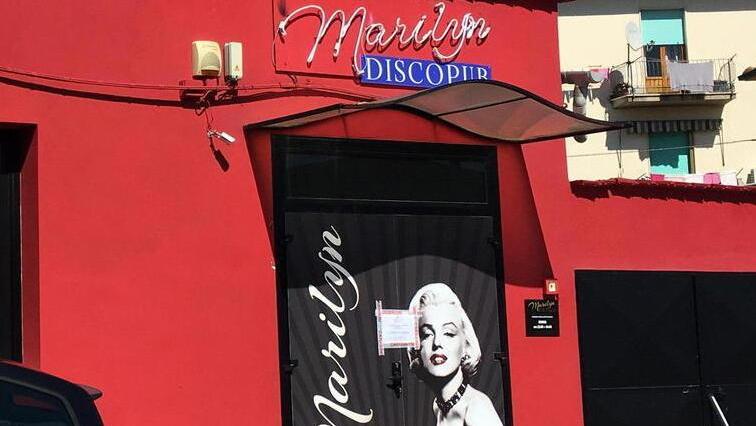 L’esterno del locale finito sotto inchiesta