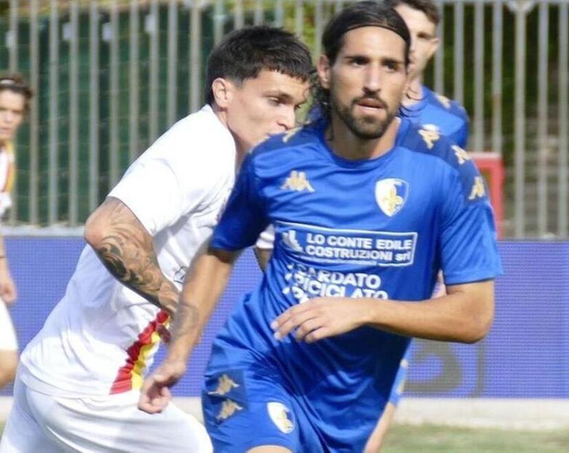 Giordano Trovade autore del primo gol del Prato contro il Sant’Angelo