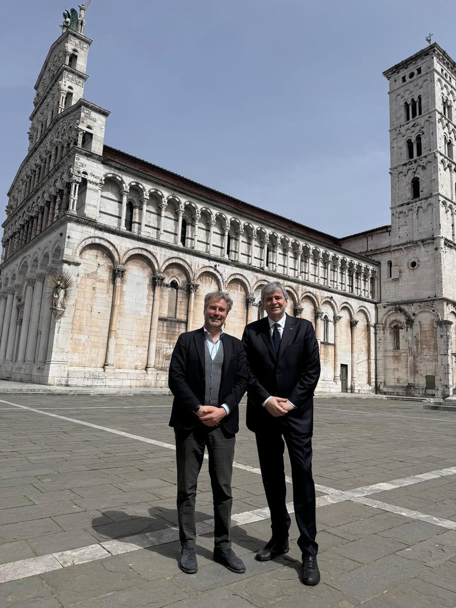 
	Il sopralluogo del sottosegretario alla Cultura Gianmarco Mazzi con il sindaco Mario Pardini e la Rai

