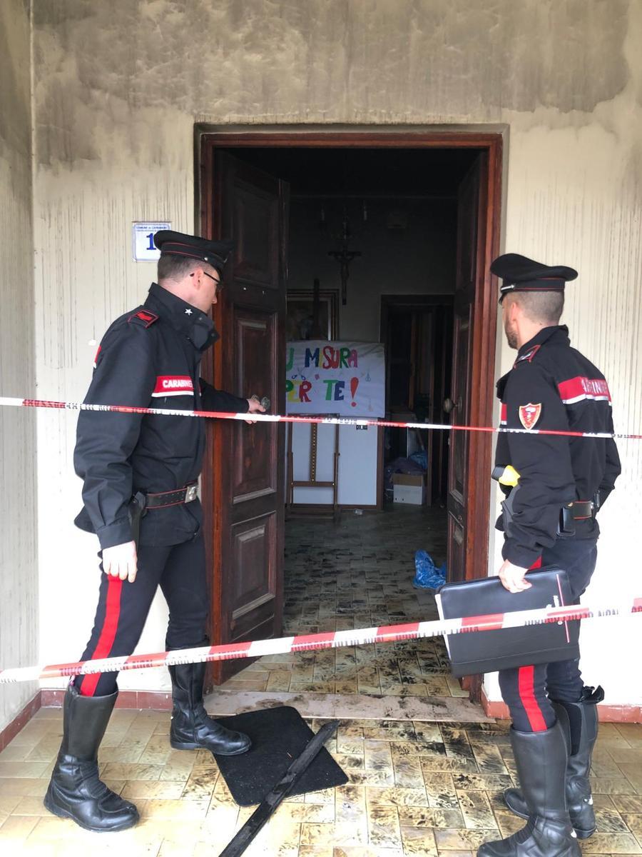 Castelvecchio, l’incendio dopo il furto: arrestato