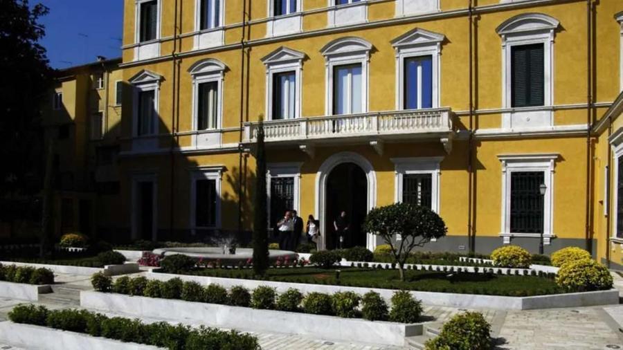 
	L'ingresso della Fondazione Cassa di Risparmio

