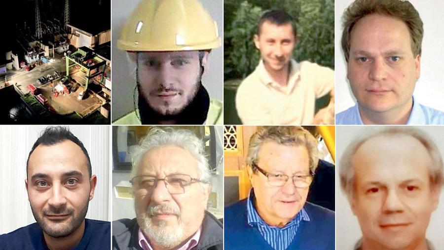 
	In alto in senso orario: D'Andrea, Tanase, Scandellari, Franchina, Garzillo, Pisani e Casiraghi

