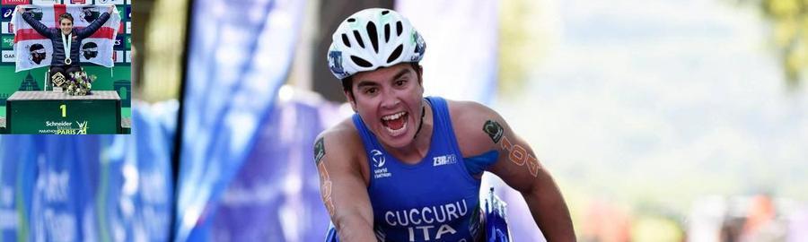 Rita Cuccuru trionfa a Parigi nella maratona paralimpica