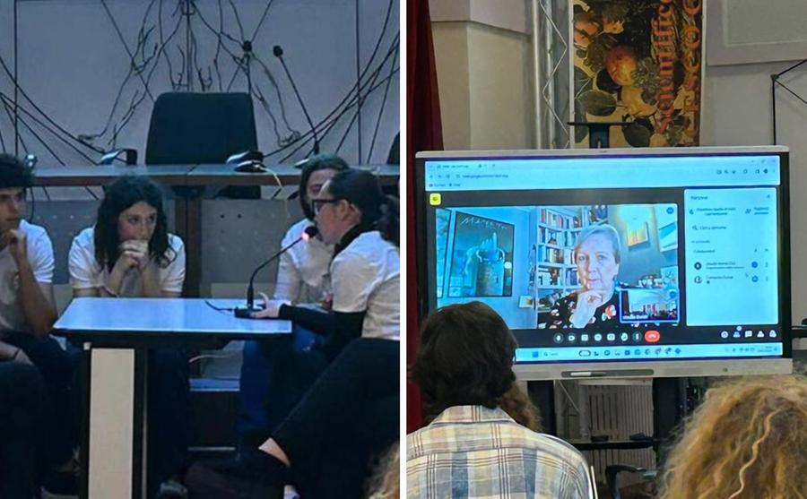 La scrittrice d'Irlanda Dunne e la promessa agli studenti del liceo Cecioni di Livorno: verrò da voi