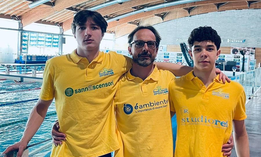 Mattia Rei e Gabriele Cocco firmano due nuovi record ai tricolori giovanili di nuoto di Riccione