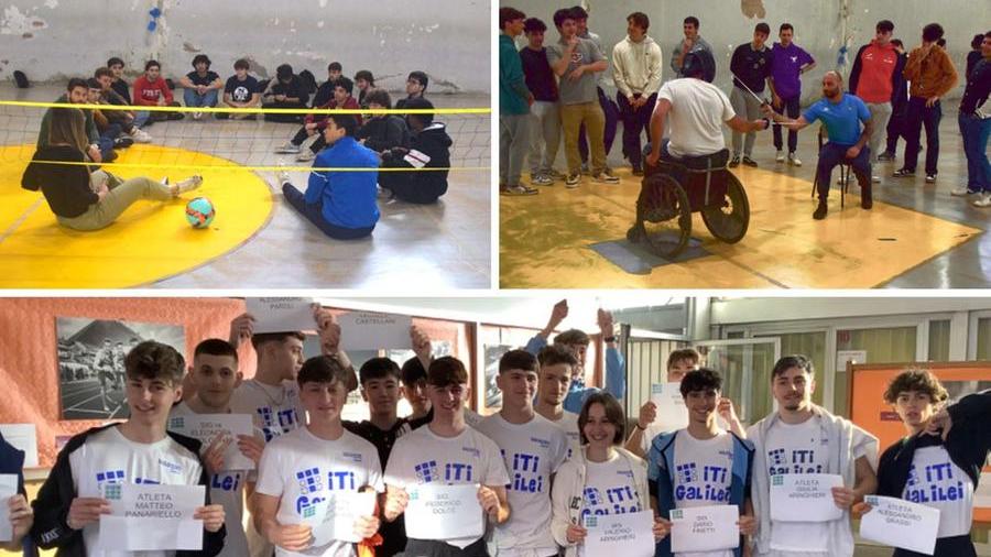 Alcuni momenti della mattinata di sport e inclusione (foto di Mauro Bacci)