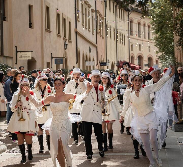 Un momento dello “Spring festival” a Castelfalfi