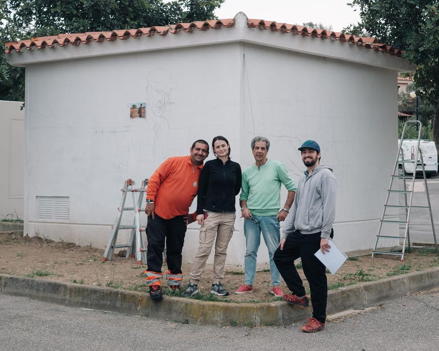 
	Il Collettivo sconosciuto: da sinistra Michele Mameli, Maria Aramu, Vittorio Massimo Agus e Manuel Pais De Sousa

