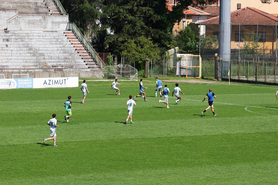 
	Il San Giuliano City ha improvvisato una partitella (foto Paolo Nucci)

