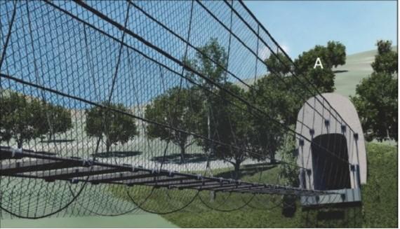 
	La simulazione del progetto: il primo tratto del ponte sospeso

