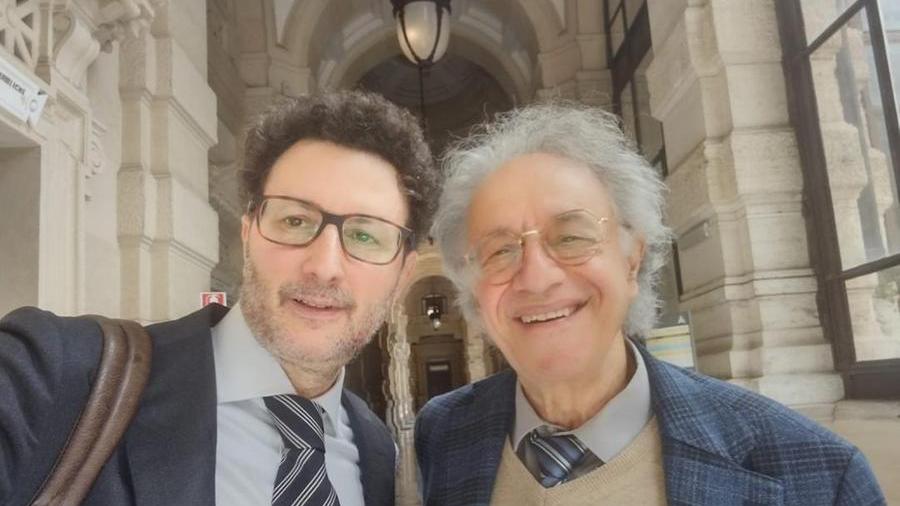
	Da sinistra l&#39;avvocato Luca Bauccio e Claudio Foti

