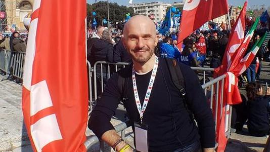 Il segretario provinciale della Cgil Cristian Sesena
