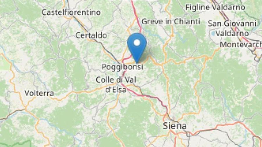 
	L'epicentro del sisma a 4 chilometri da Poggibonsi

