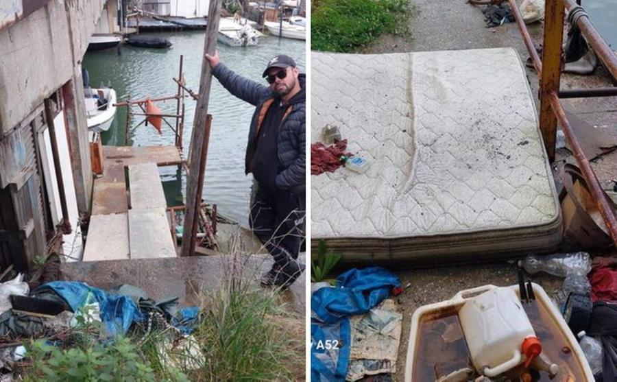 A Livorno tra barche affondate, bivacchi e rifiuti: scempio vista Terminal