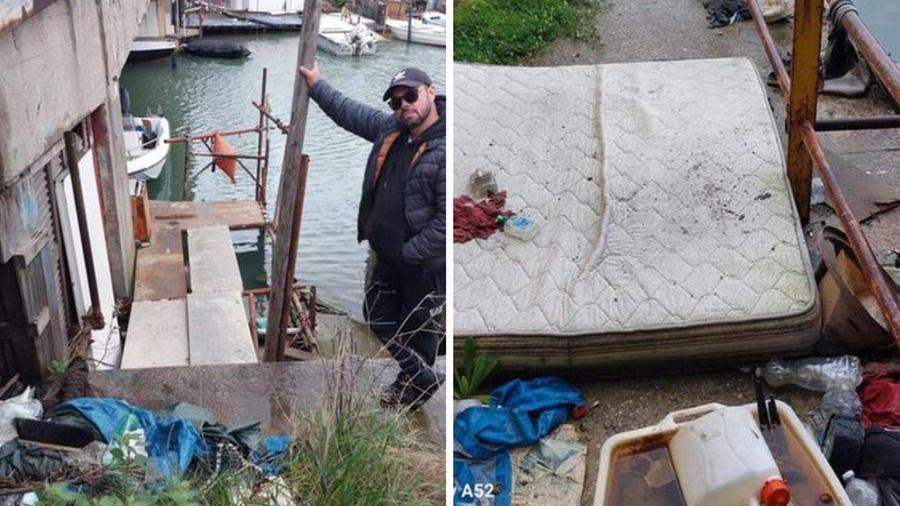 A Livorno tra barche affondate, bivacchi e rifiuti: scempio vista Terminal