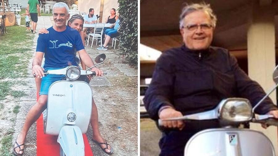 A sinistra Marta Cervelli insieme al padre, a destra Franco Macchi