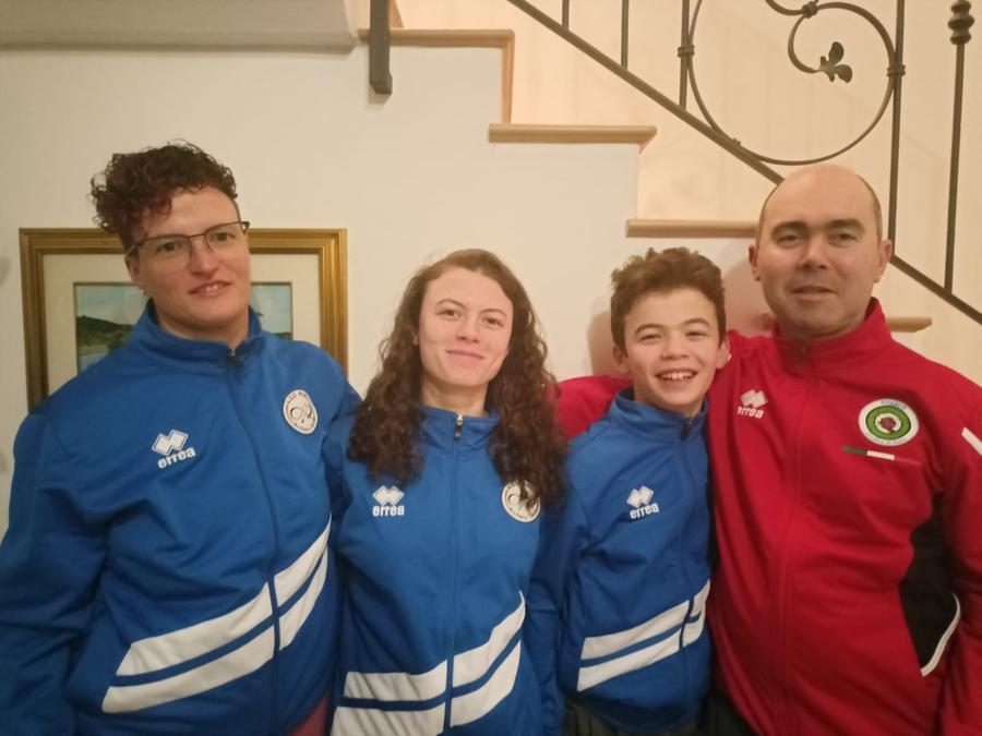 
	Livia Fabris con i figli Alice e Alfeo e il marito Stefano Bigliardi

