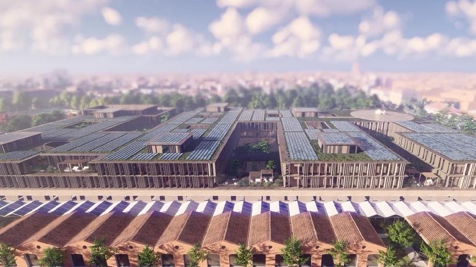 Il rendering del nuovo ospedale di via della  Meridiana realizzato dallo studio di progettisti che ha vinto il bando