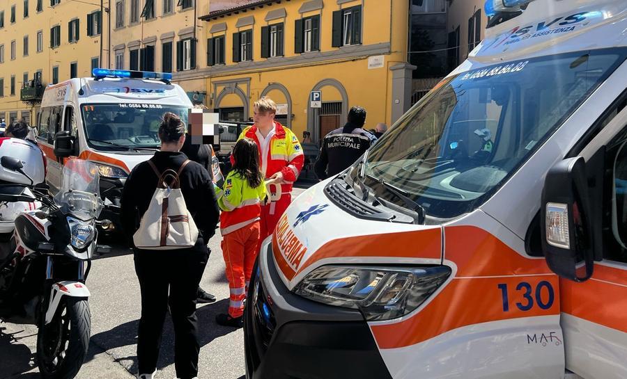 
	I soccorsi della Svs e l'intervento della municipale in via de Larderel

