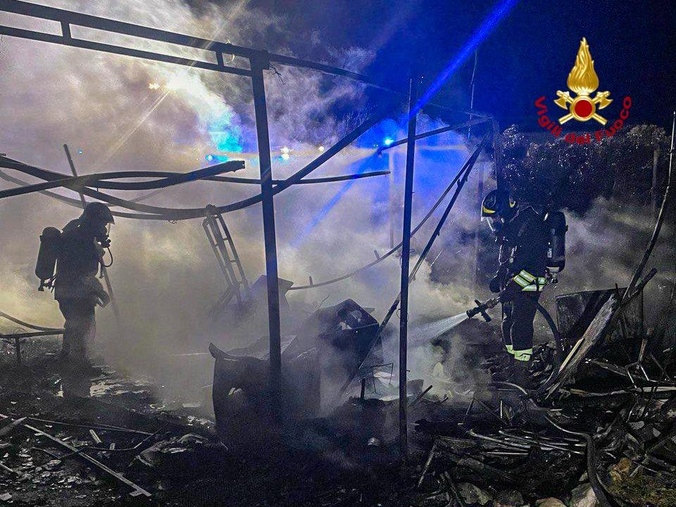 
	L'intervento dei Vigili del Fuoco nella notte

