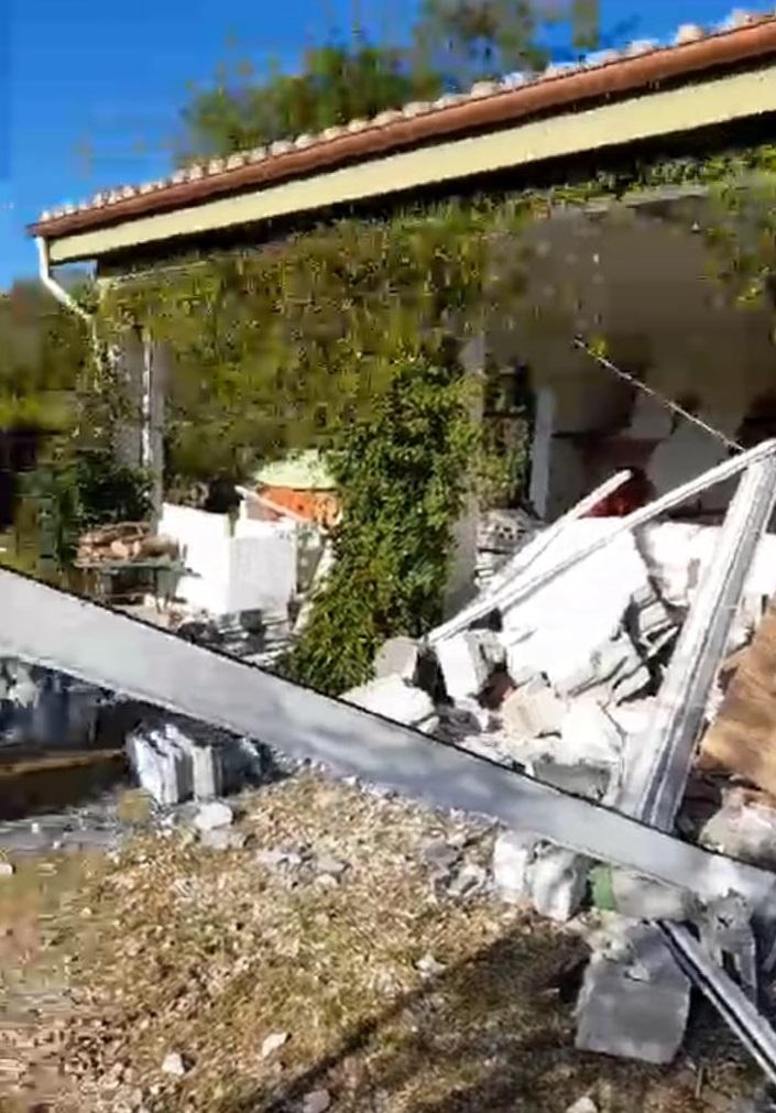 Bitti, la casa dell’imprenditore Sebastiano Giovanetti distrutta da una bomba