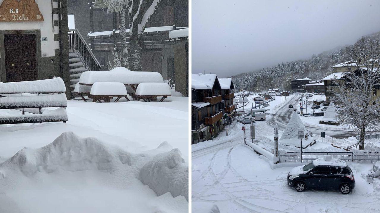 
	Luned&igrave; 22 apirile: la neve all'Abetone

