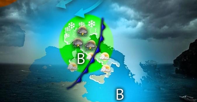 Maltempo, crollo di 25 gradi in 8 giorni: l’Italia ripiomba in pieno inverno