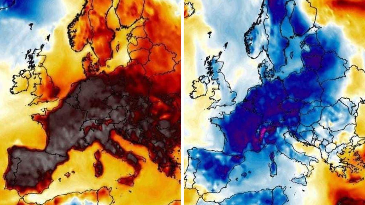 
	Le anomalie climatiche in Europa il 13 e il 23 aprile

