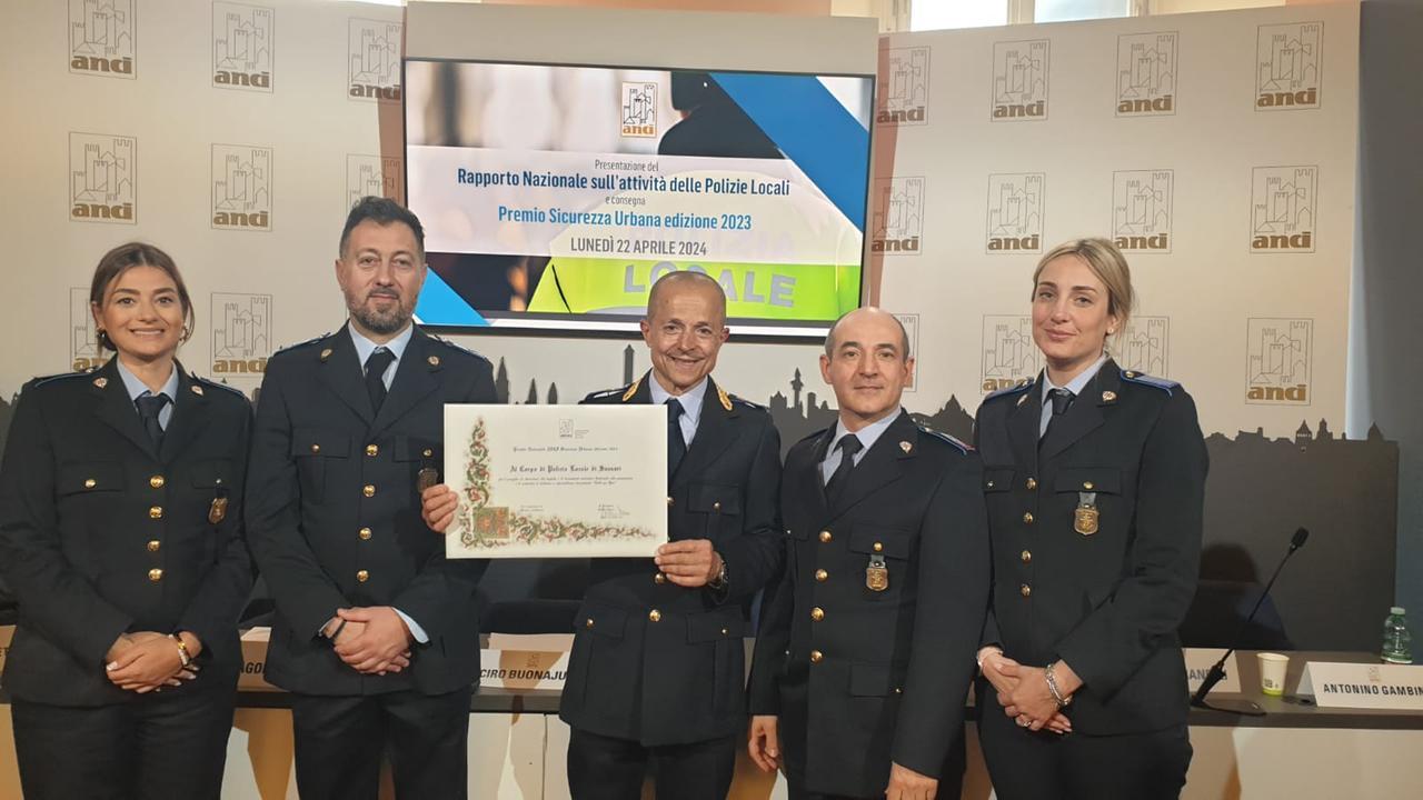 Alla Polizia locale di Sassari il premio nazionale Anci per il progetto “Tuttiperuno”