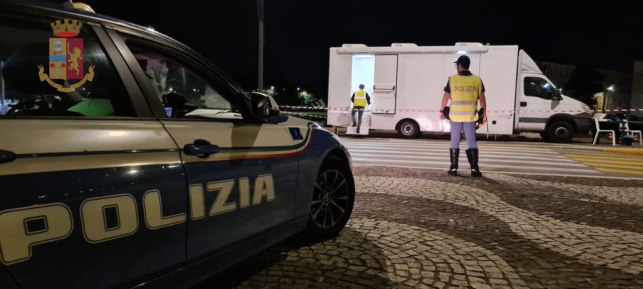 
	I controlli della polizia stradale in una foto d'archivio


