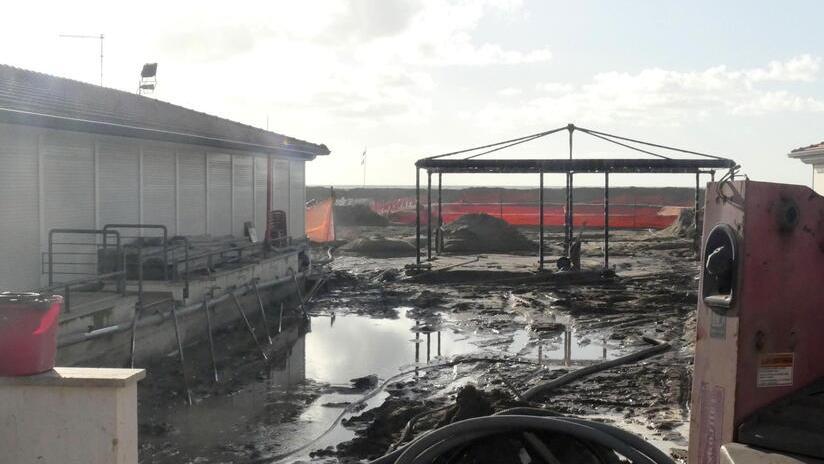 
	I danni a uno stabilimento balneare in Versilia

