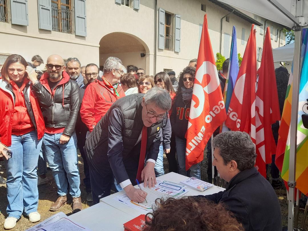 Maurizio Landini: «L’antifascismo non è di parte, non ha colore»