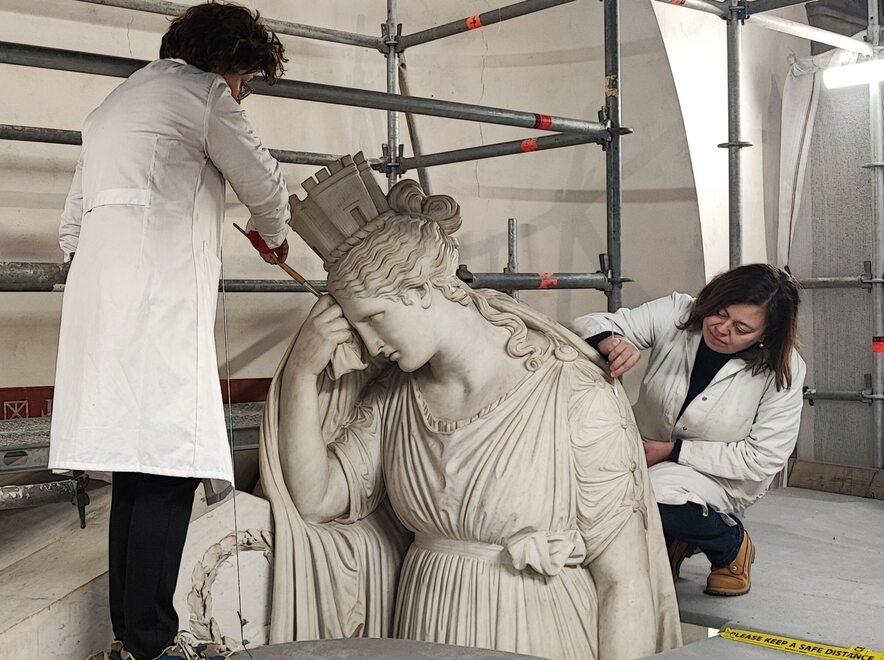 Giotto, Canova e Moore: a Firenze il restauro di tre preziosissime opere antiche