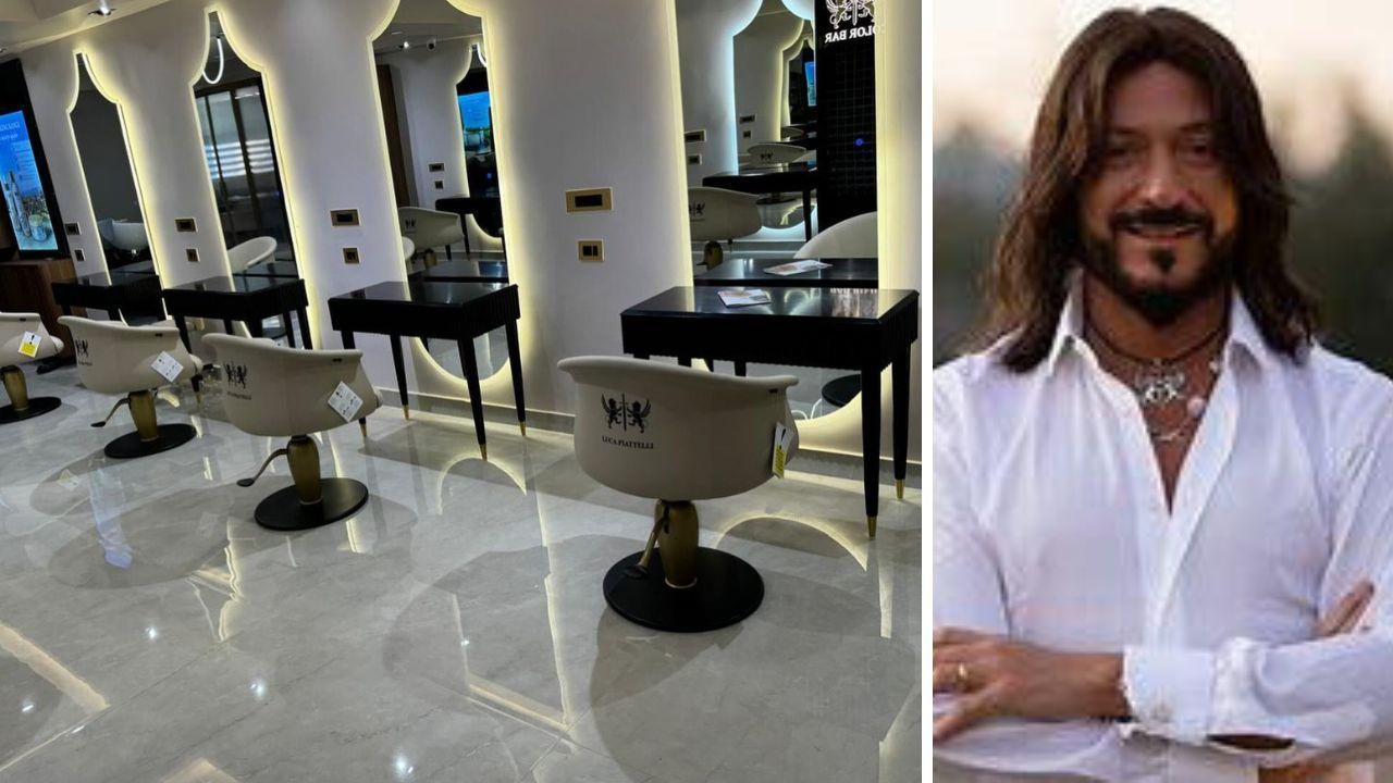 
	Il salone di Luca Piattelli (foto a dx) a New Delhi

