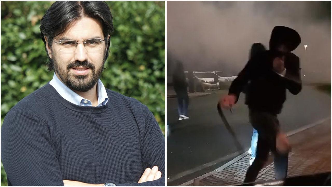 lo psicologo Emanuele Palagi e un’immagine delle violenze in Darsena nei giorni scorsi