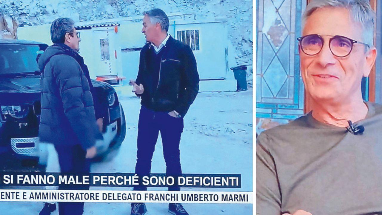 
	A destra Fabrizio Santucci, referente lapideo di Confindustria

