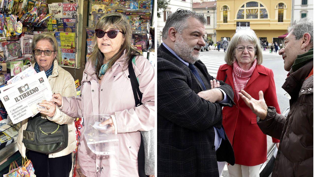 Livorno, Caffè Tirreno all’edicola “Quattro Mori”: i giornalisti incontrano i lettori