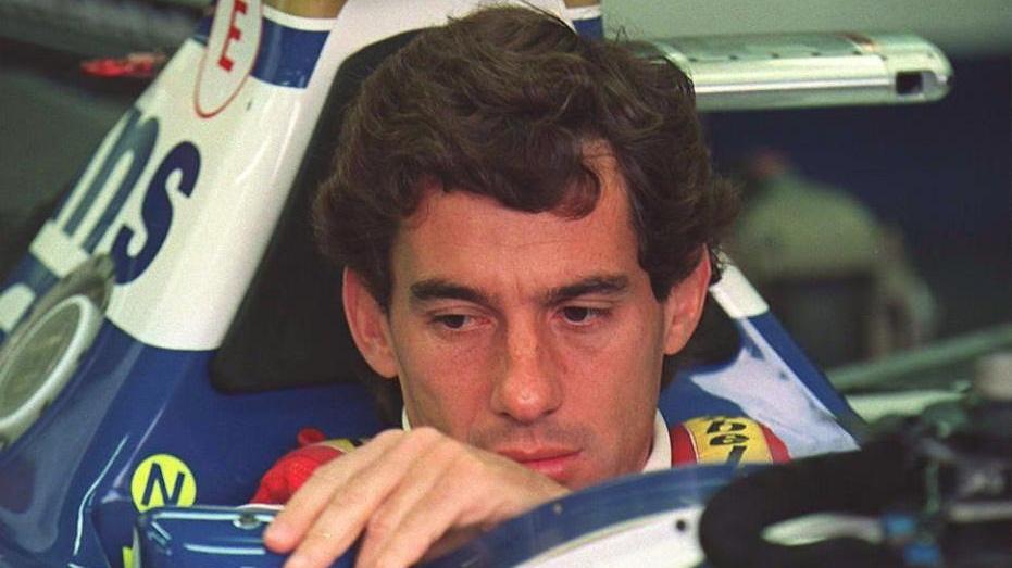 
	Ayrton Senna in una foto scattata il primo maggio 1994 prima della partenza del Gp di San Marino

